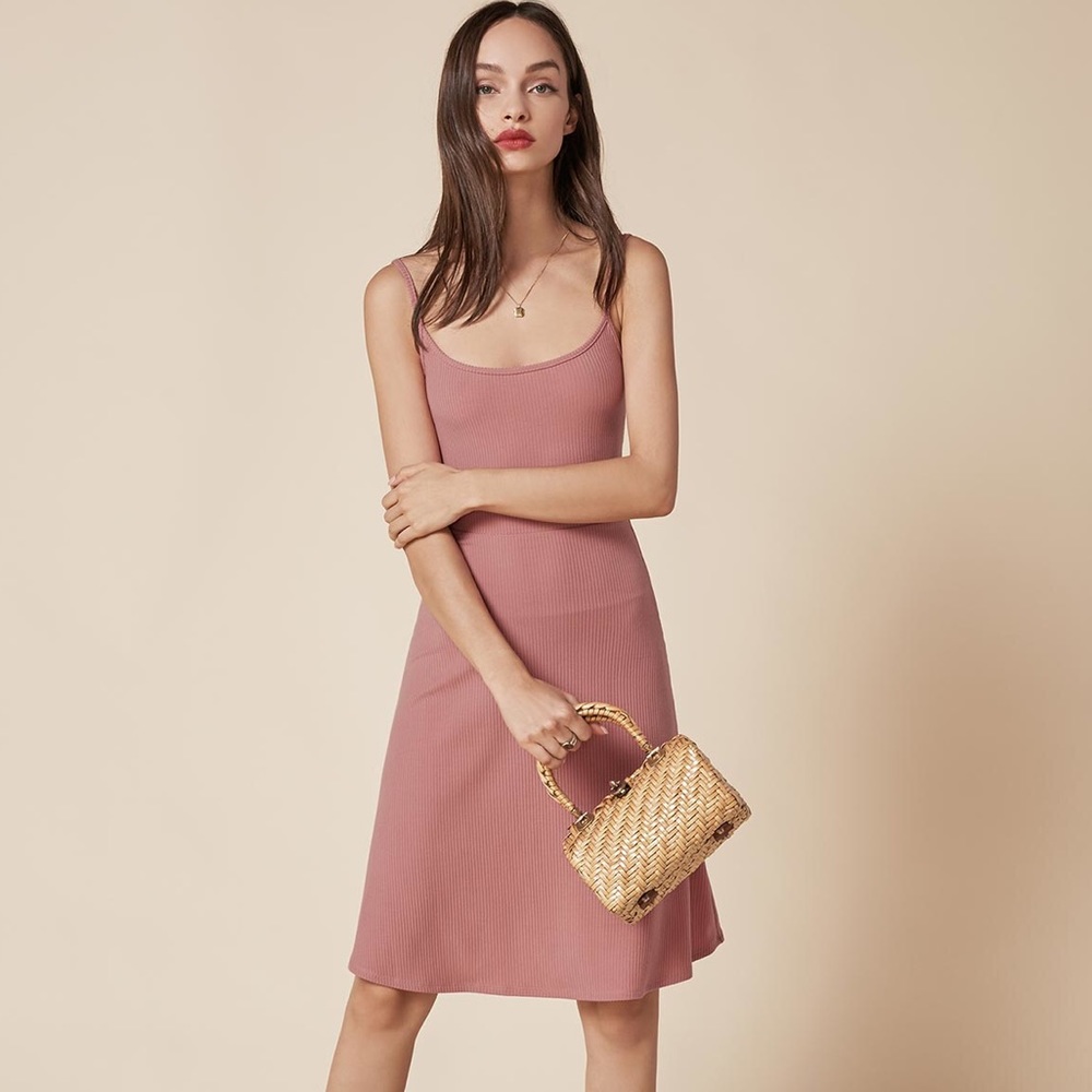 💕 Sweet Pink Slip Dress by Reformation 💕